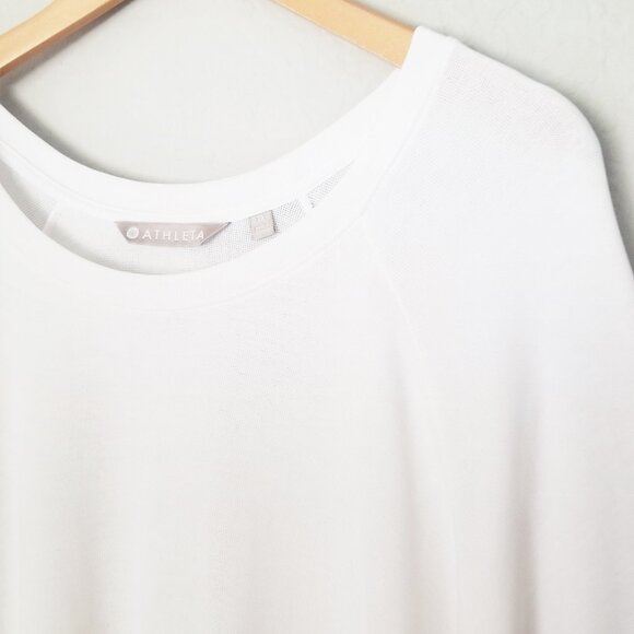NEW Athleta High Serenity Criss Cross Sweatshirt Plus 2X Serene Mindset White - Picture 6 of 16